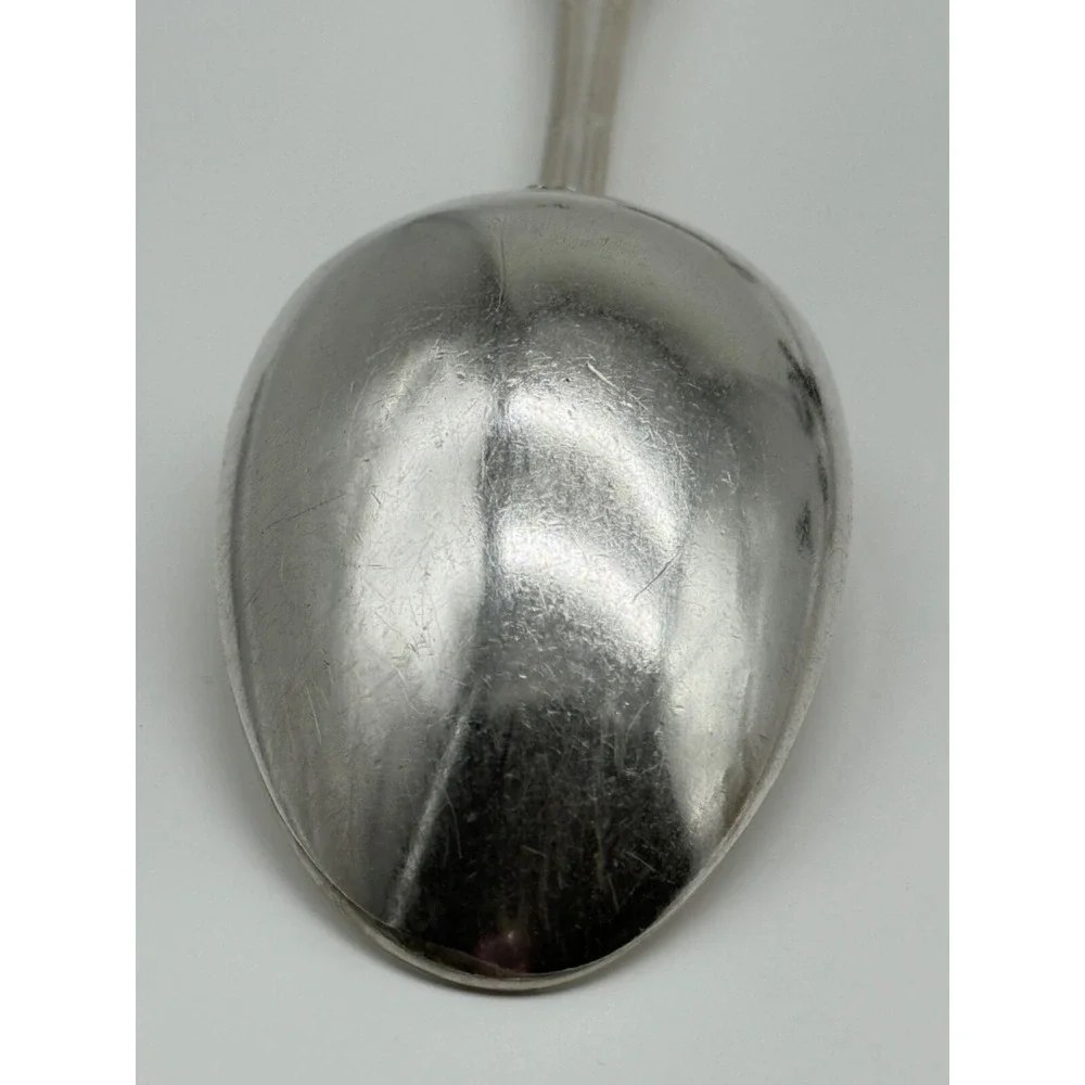 Vintage Christofle Rubans Silverplate European Place Oval Soup Spoon 8 1/8